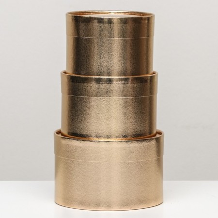 Set of hats 3 in 1, gold, 16 x 10 cm, 14 x 9 cm, 13 x 8.5 cm-2