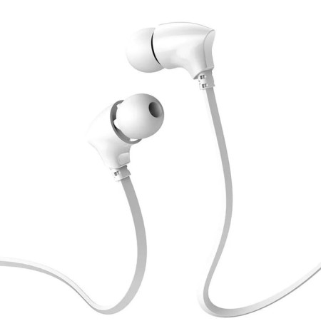 Headphones Borofone BM26 Rhythm, vacuum, microphone, jack 3.5 mm, cable 1.2 m, white-2