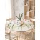 Tables on the table "Flowers of spring", round, oxford, elastic band, size 140x140 cm, diameter 105-120 cm