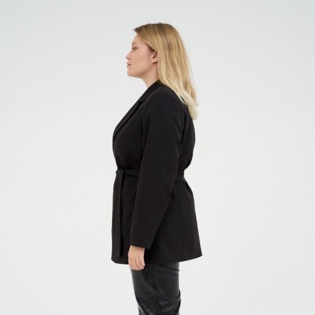 Women's jacket with a Mist Plus-Size belt, size 56, black color-5