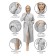 Women's robe with a hood, size 44-46, dark gray color