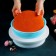Baking uniform “Circle”, silicone, 25 × 5.5 cm, inside d = 23 cm, blue