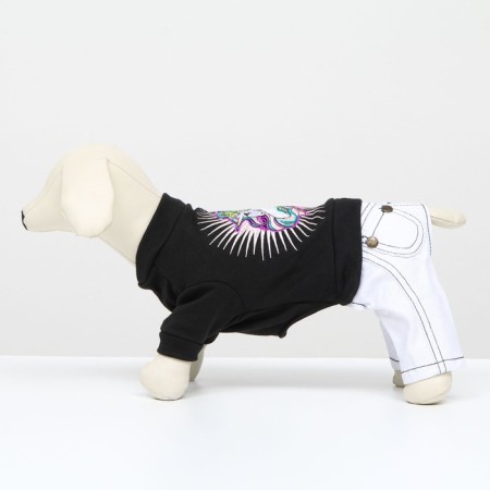 Kombinson "Unicorn", size 10 (DS 25 cm, OG 34 cm, Osh 24 cm), black and white-4