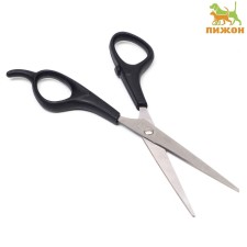 Scissors for haircuts of dogs and cats, plastic handles, mix of flowers
