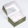 Packaging for 6 cupcakes with a window, "camouflage", 25 x 17 x 10 cm