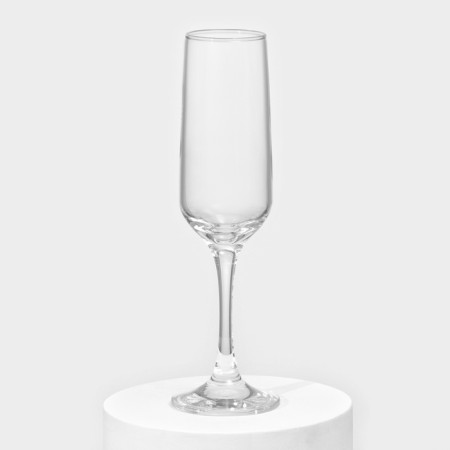 Set of glass glasses for champagne ISABELLA, 200 ml, 6 pcs-4
