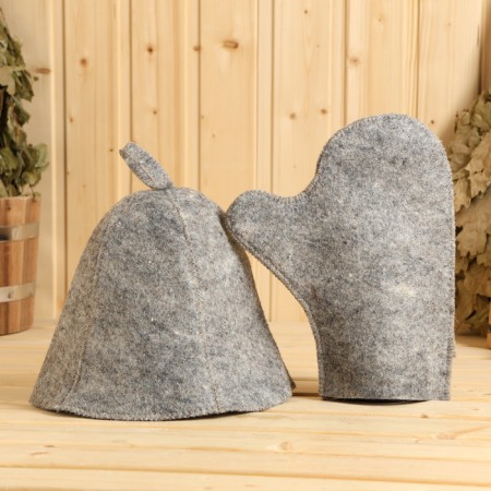 Bath set "male" portfolio 5 items, gray-2