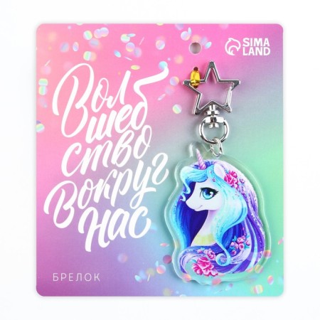 Acrylic key a keychain "Magic around us", 4.4 x 6 cm-4