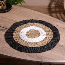 Wicker rug round 35 cm