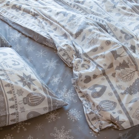 Bed linen "Ethel" Duet Scandinavsky 143*215 cm - 2 pcs, 220*240 cm, 70*70 cm - 2 pcs-1