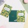 Birthday card!" Green background, 12.5x18.5 cm