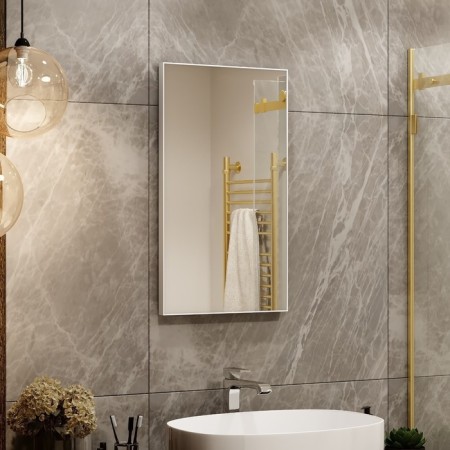 Mirror Uperwood Vizo, 40x70 cm, white profile