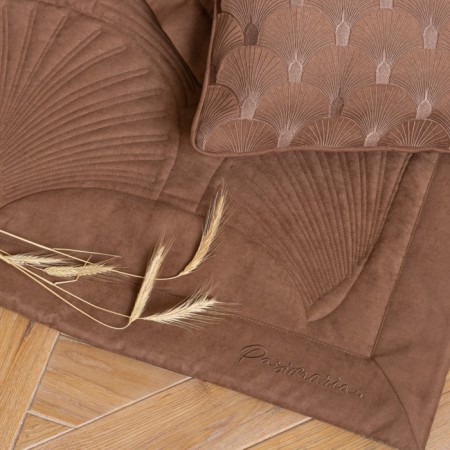 Cover with pillowcases "Hugo", size 230x250 cm, brown color-3