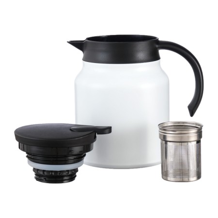 Thermos-coffeery, 1 l, with a strain, retains heat up to 12 hours, white-2