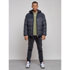 Sports male winter, size 60, dark blue color
