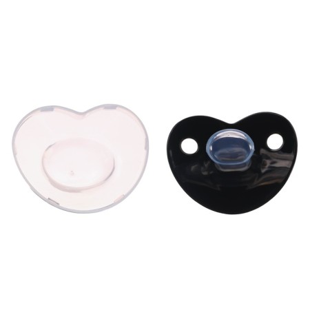 Nipple - Orthodontic dummy. Boss, with a cap, +6 months, black/gold, rhinestones-3