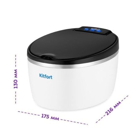 Ultrasound washing KitFort KT-6307, 50 W, 600 ml, cord 1.1 m-6