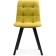 Stool on a metal frame chilli metal/velor, black/yellow 43.5x50x87.5 cm