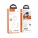 Wireless Bluetooth Carneture Hoco E63, BT5.0, 70 mAh, microphone, white