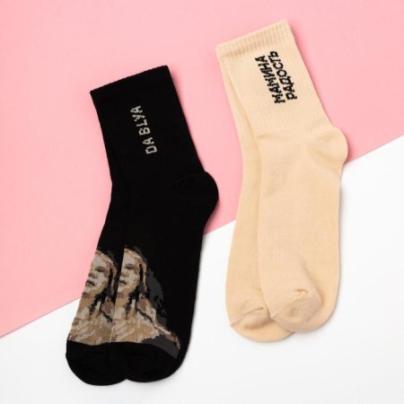Set of female socks "position in the coffin" 2 pairs, p. 36-39 (23-25 ​​cm)-1