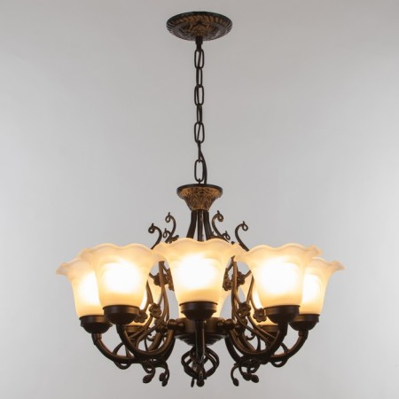 Cathellio chandelier 8he27 60W Black 50x50x67cm Bayerlux-1
