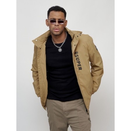 Sports male jacket, size 50, beige color-13