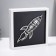 Light picture “Rocket” LED USB from batteries 3haa white 24.5x24.5x3.5 cm Risalux