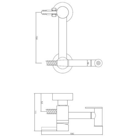 ESKO SMH02 Black Bida mixer, with a hygienic shower, built -in, black-1