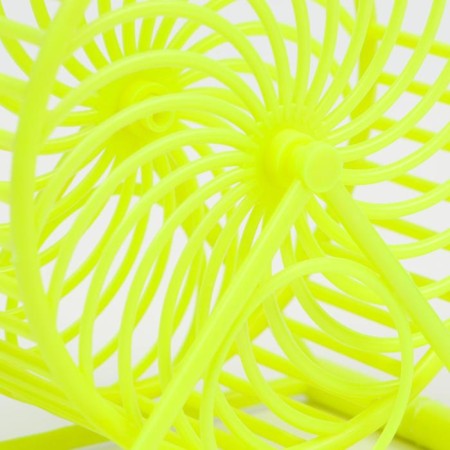 Rodent wheel on the base, plastic, 12.5 cm, yellow-4