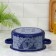 Poster "Vologda Lace", 3 l, enameled cover, induction, blue color