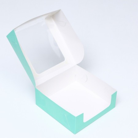 Confectionery packaging with a window, mint, 18 x 18 x 7 cm-3