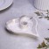 Gypsum Climber "Heart", 14x2.5cm, marble with black stripes