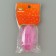 An animal brush brush, 5.5 x 2.5 cm, pink container 7 x 4 cm