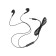 Headphones Ergolux ELX-WHP01-C01, wired, inserts, microphone, jack 3.5mm, 1.2m, black
