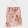 Craft package, pale pink, "marble", 27 x 21 x 11 cm