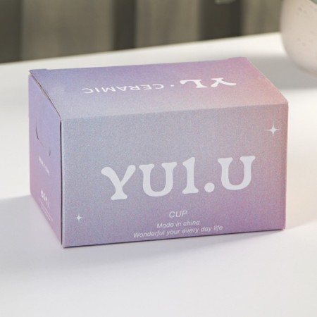 Ceramic mug with silicone lid "Myu", 350 ml, white and black color-3