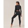 Crype female top with long sleeve Mirey Crop Top Manica Lunga, size 42-44, black color