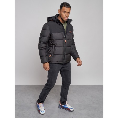 Sports male winter, size 58, black color-8