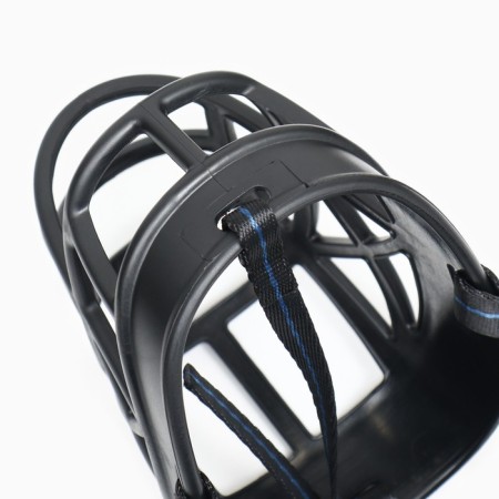 Dog muzzle No. 5 with a tripartite strap, rubber, DN 12 cm, ohm 35 cm, black-5