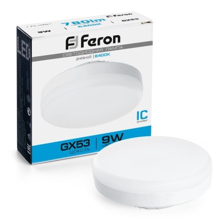 LED LED Feron, 9 W, GX53, 6400 K, cold white