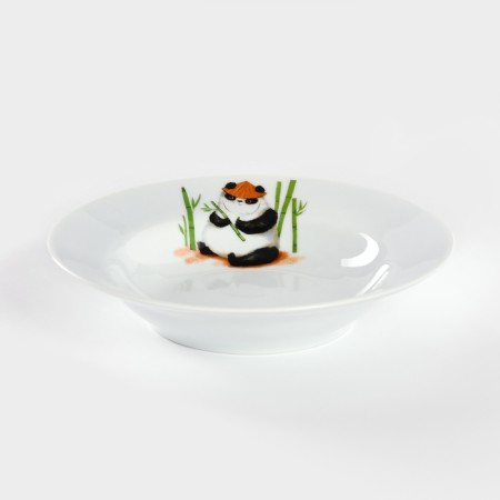 Porcelain salad -bearing "Panda", 250 ml, d = 20 cm, white-1