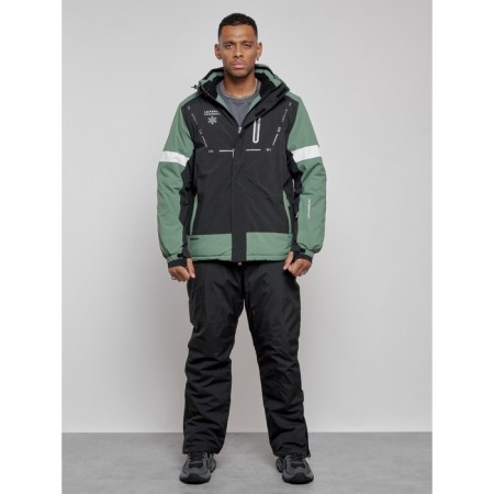 Ski costume male winter, size 56, khaki color
