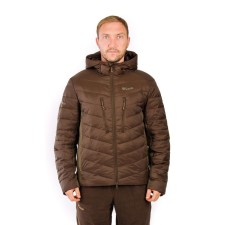 Jacket with hood men's Pride Mangust, nylon, brown, rr 48-50 growth 170-176