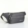 Lightning waist bag, 2 outer pockets, gray color