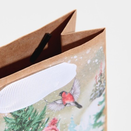 Craft vertical “snow -covered forest”, s 12 x 15 x 5.5 cm, New Year-5