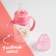 A bottle of feeding "Magic Princess", a classic throat, with handles, 150 ml, from 0 months, pink color