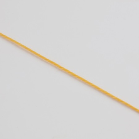 Weaving thread, twisted, d = 1 mm, 50 m, yellow color-3
