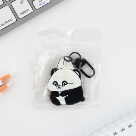 Acrylic keychain "Panda" with carbine, 5 x 3.7 cm-4