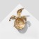 Brooch "Pomegranate" juicy, red-green color in gold