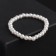 Bracelet Pearl "Bride" ball No. 4, white color, d = 5.5 cm